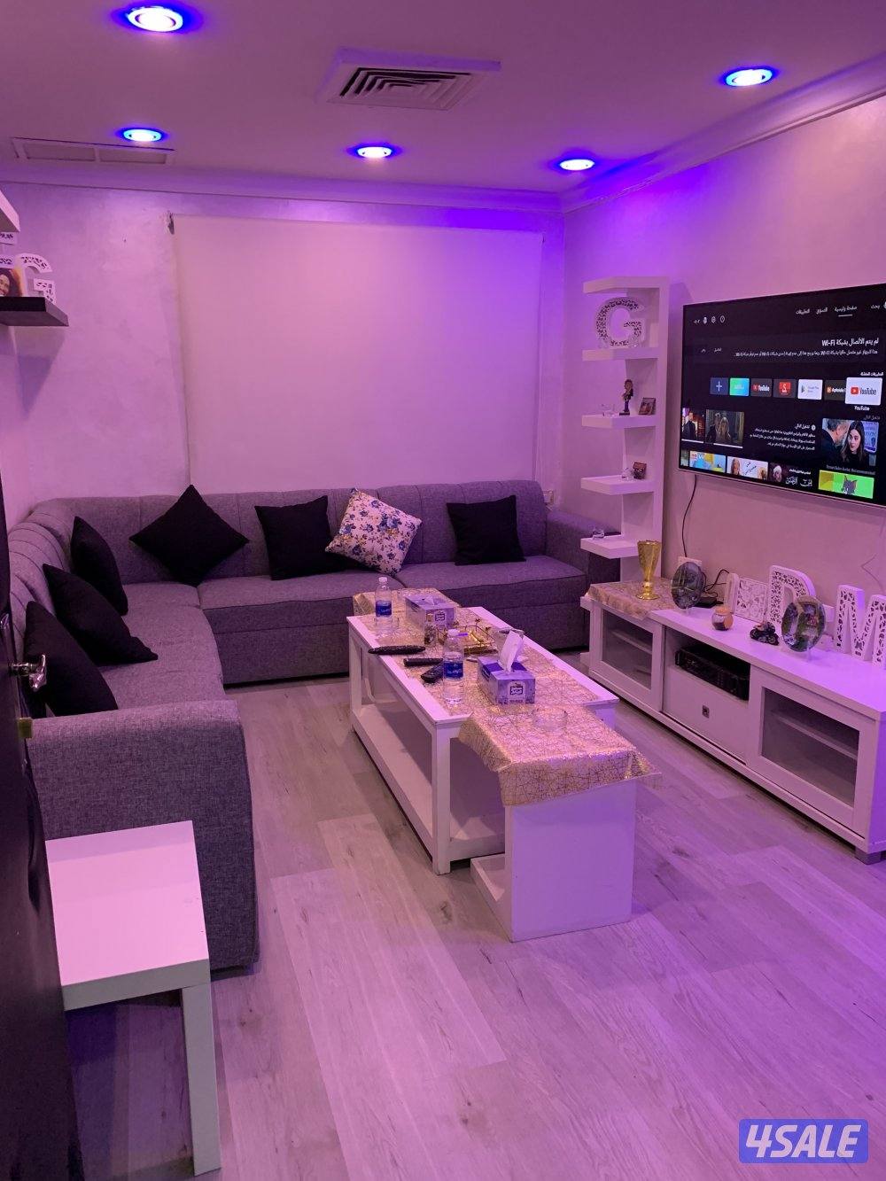 شقق للايجار خلو وفاضي غرفة وصالة ومطبخ وحمام تشطيب سوبر لوكس1