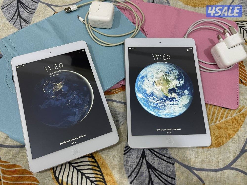 ايبادين ابل ميني 2 تو شاشة 7.9 بوصة شغالين تمام مع كفرات وشواحن اصلية1