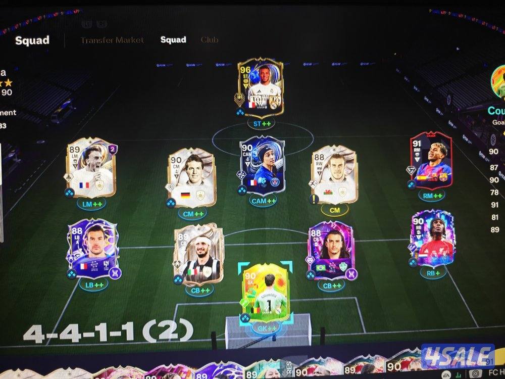 للبيع حساب فيفا fc 26 بقيادة امبابي السنة فيه كوينز مليونين 400 الف0