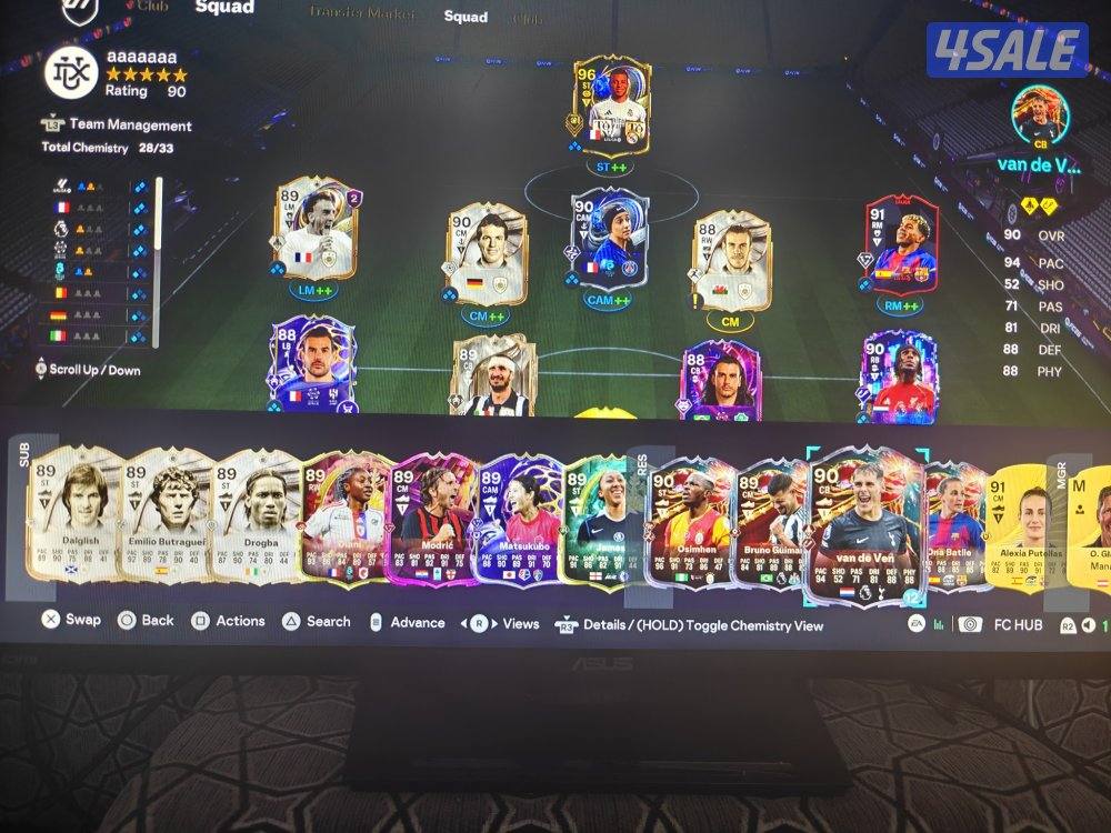 للبيع حساب فيفا fc 26 بقيادة امبابي السنة فيه كوينز مليونين 400 الف1