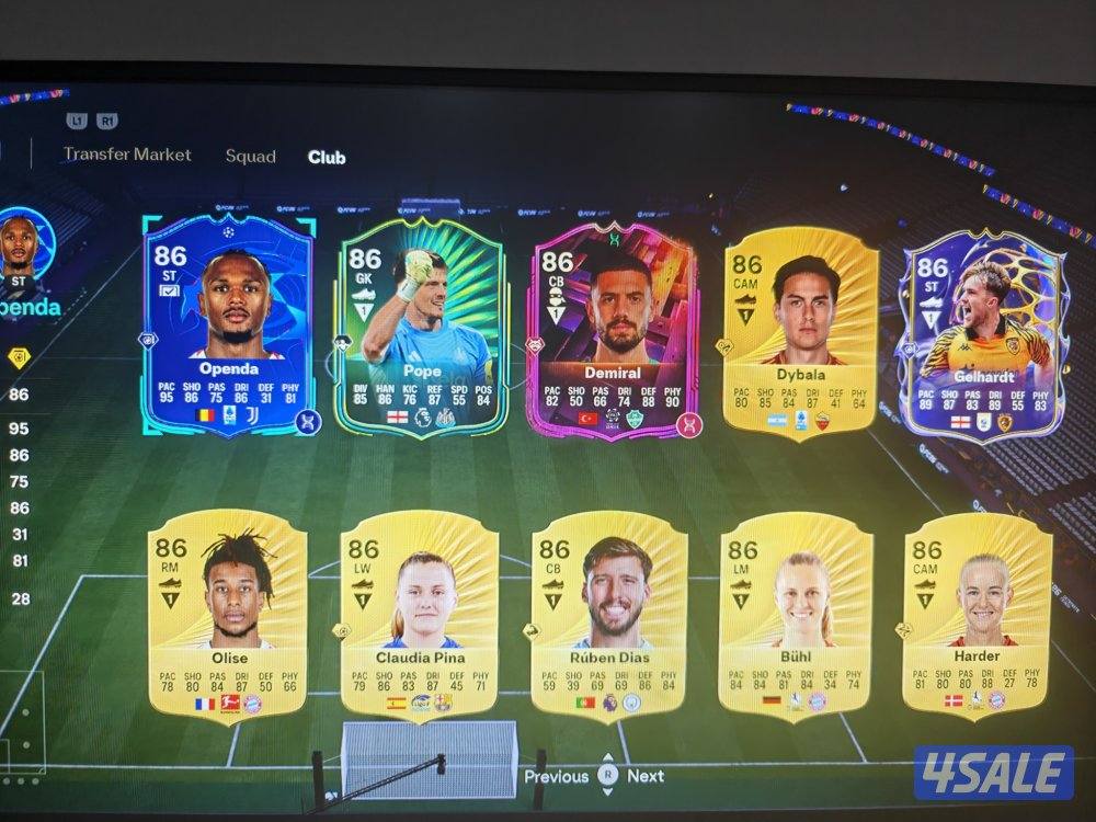 للبيع حساب فيفا fc 26 بقيادة امبابي السنة فيه كوينز مليونين 400 الف6