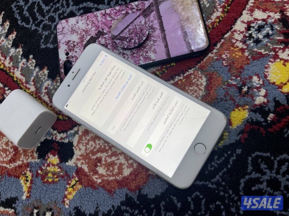 ايفون 8 بلس الكبير 64 جيجا بايت بطارية 78 مو مفتوح ولا مصلح شرط وشغال3