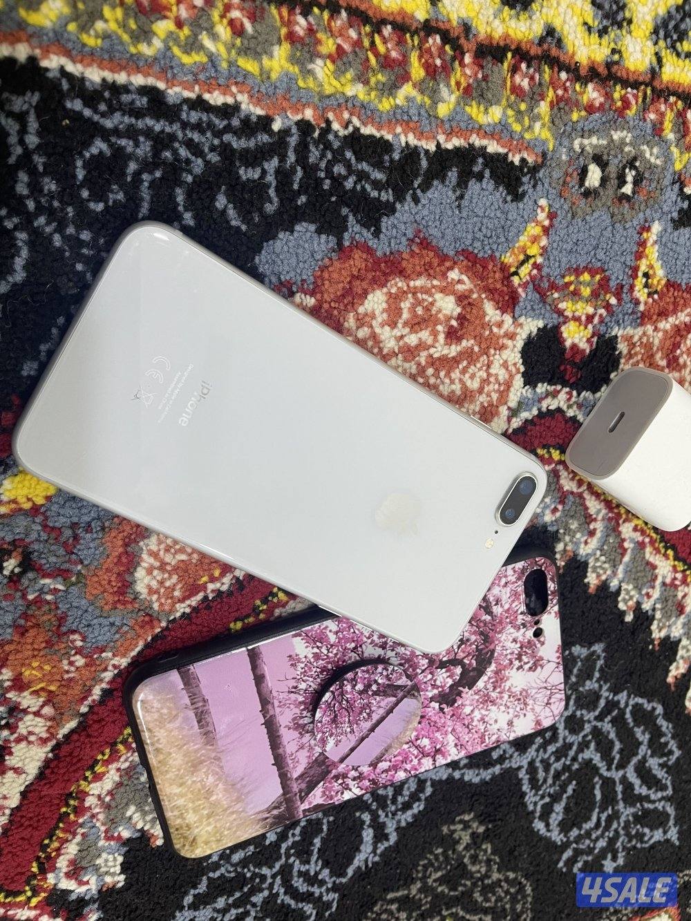 ايفون 8 بلس الكبير 64 جيجا بايت بطارية 78 مو مفتوح ولا مصلح شرط وشغال7