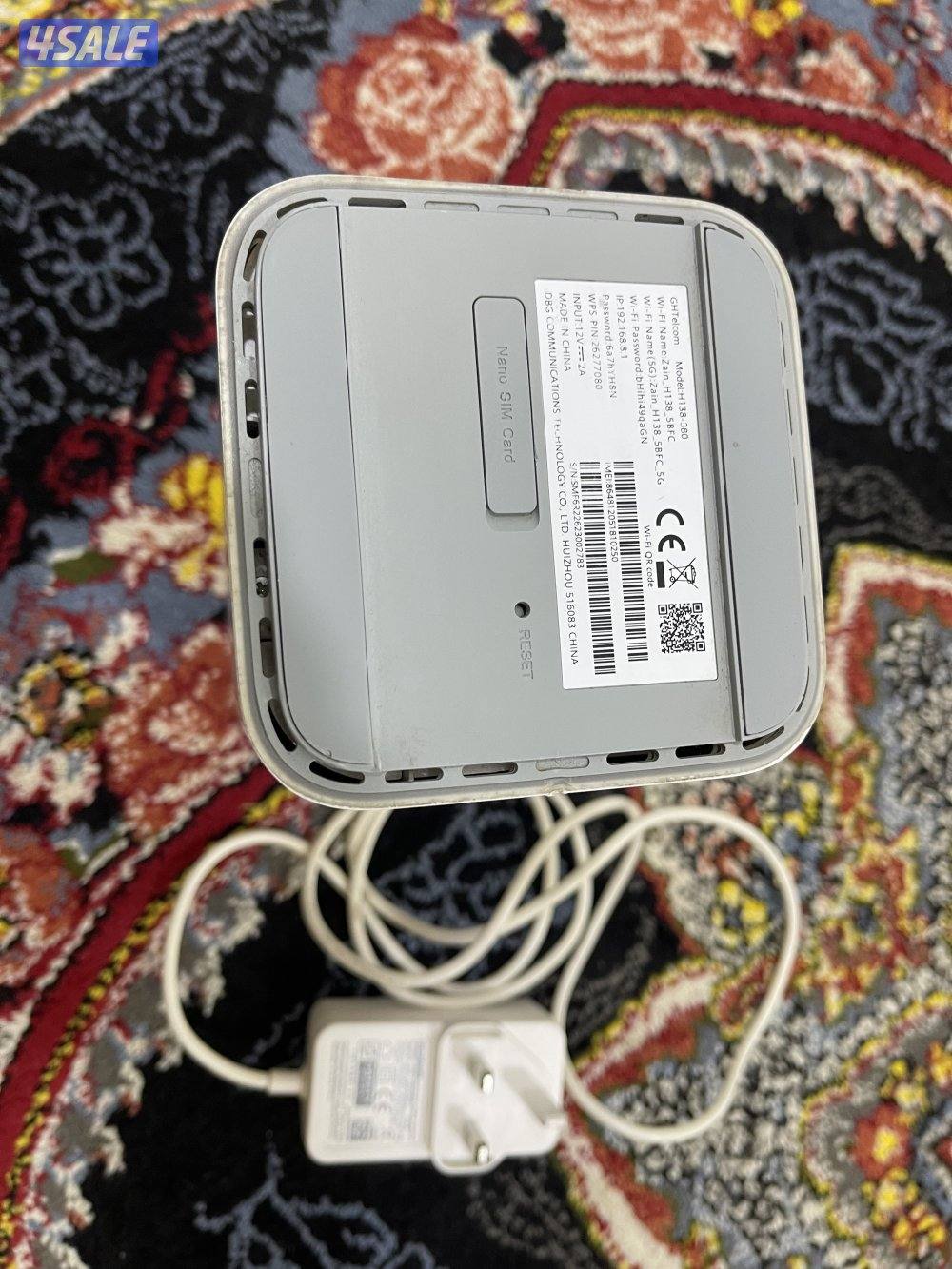 راوتر هواوي برو 5 نظيف جدا شبكة زين zein فايف جي 5g مع الشحن الاصلي1