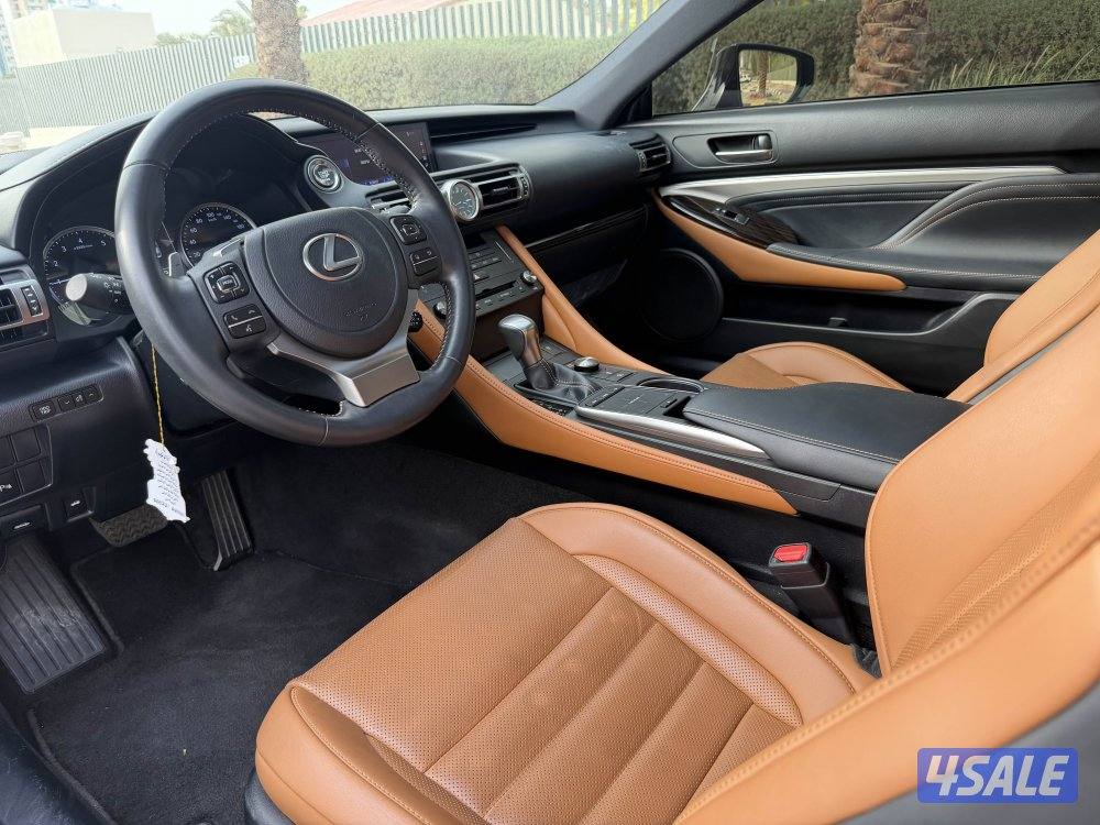 لكزس RC350 موديل 2021 ماشي 44الساير صبغ وكاله4