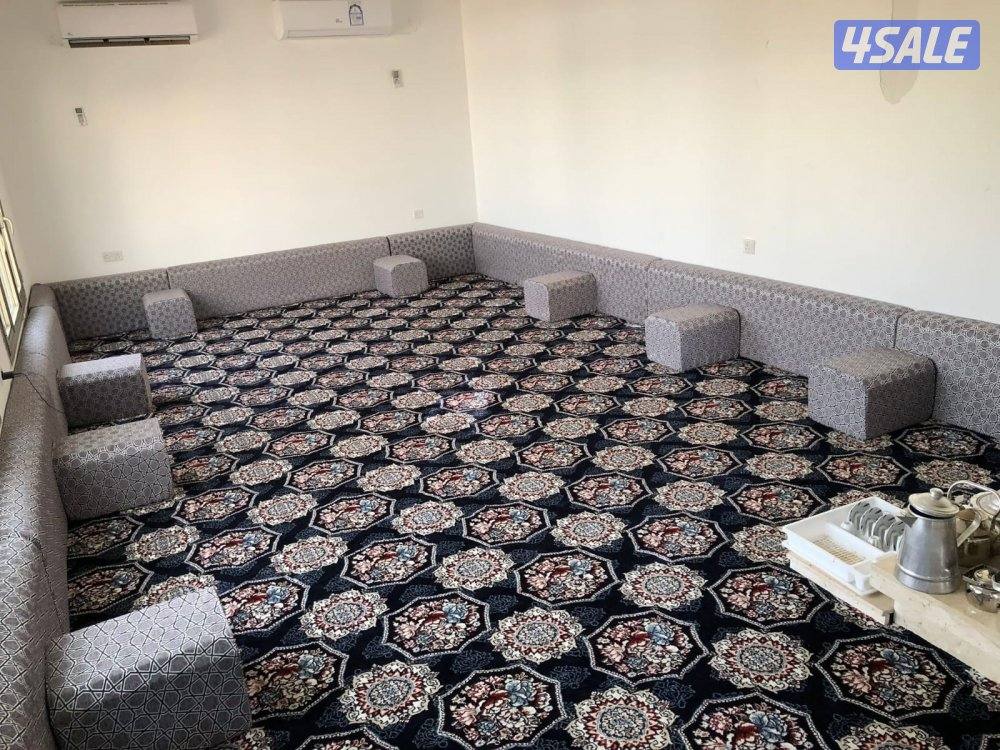 سجاد قص ونقشات حفر يدوي وتفصيل مساند ضهر وتركيب ارضيات باركية بلاستك9