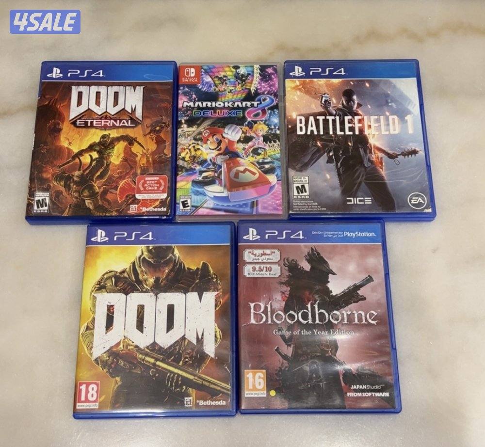 ألعاب سوني 4 ولعبة سويتش0