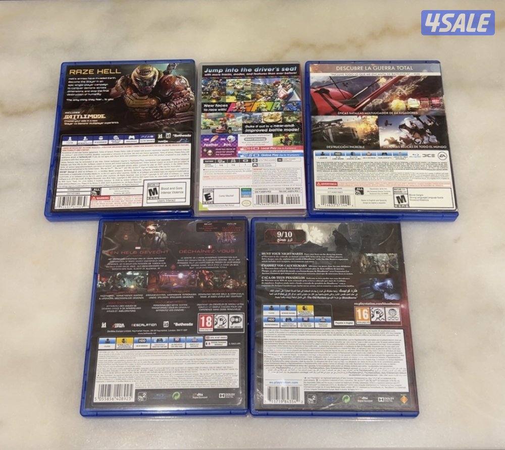 ألعاب سوني 4 ولعبة سويتش2