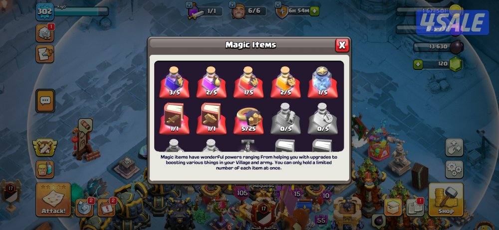 [لفل 302] حساب كلاش اوف كلانس تاون 18 🔥💯3