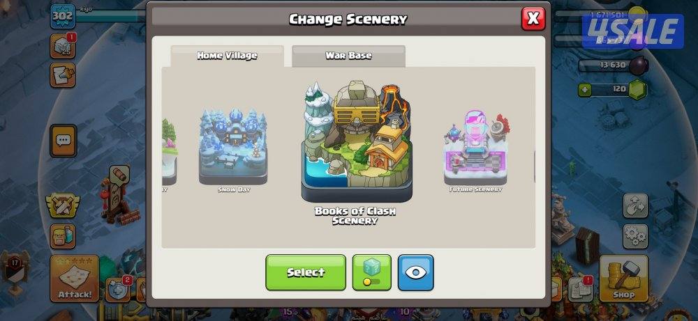 [لفل 302] حساب كلاش اوف كلانس تاون 18 🔥💯5