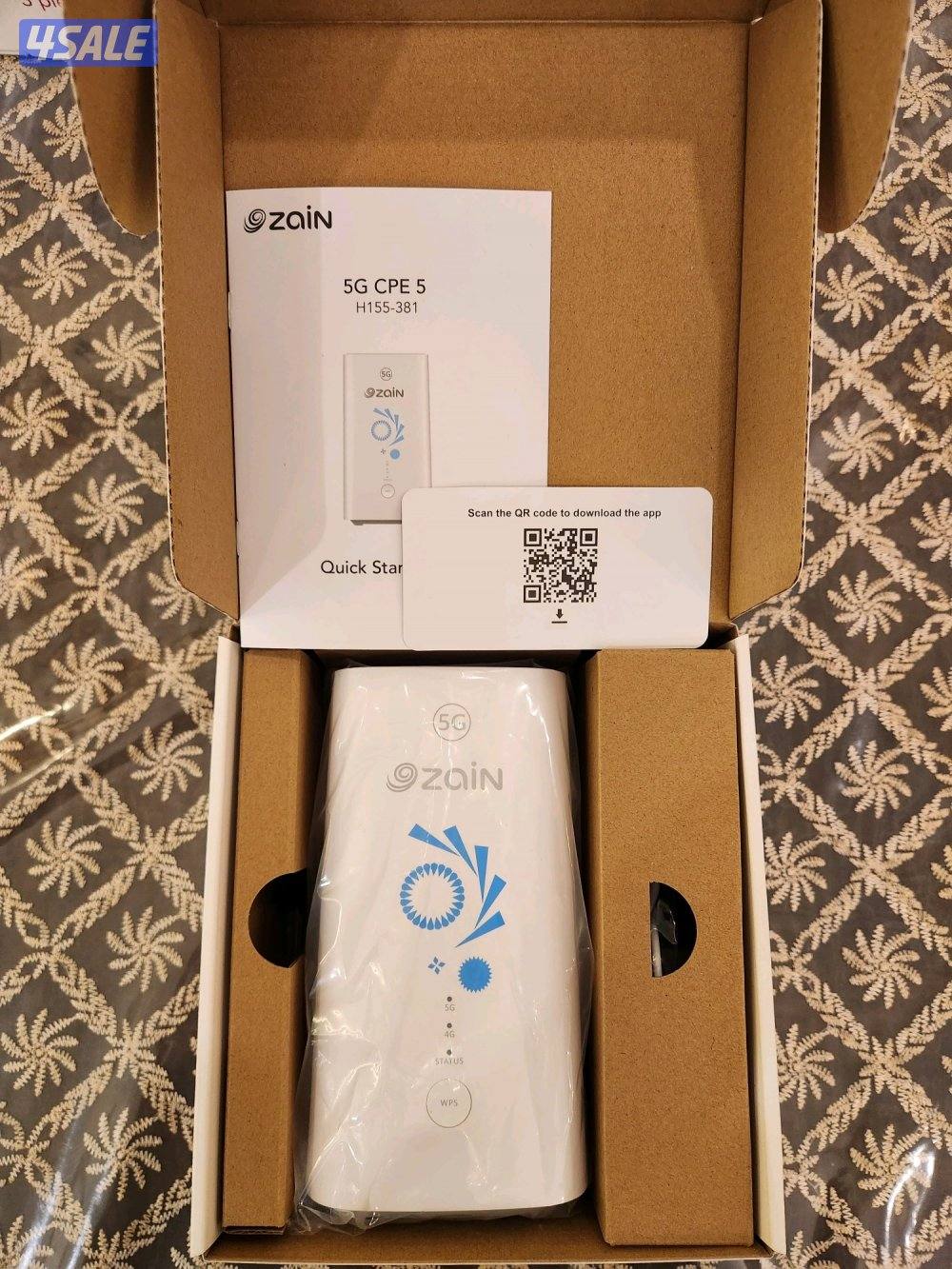 راوتر زين 5G CPE 5 مستعمل مع الكرتون1