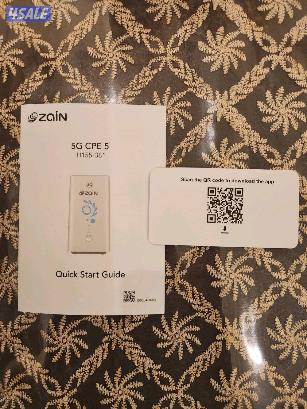 راوتر زين 5G CPE 5 مستعمل مع الكرتون4