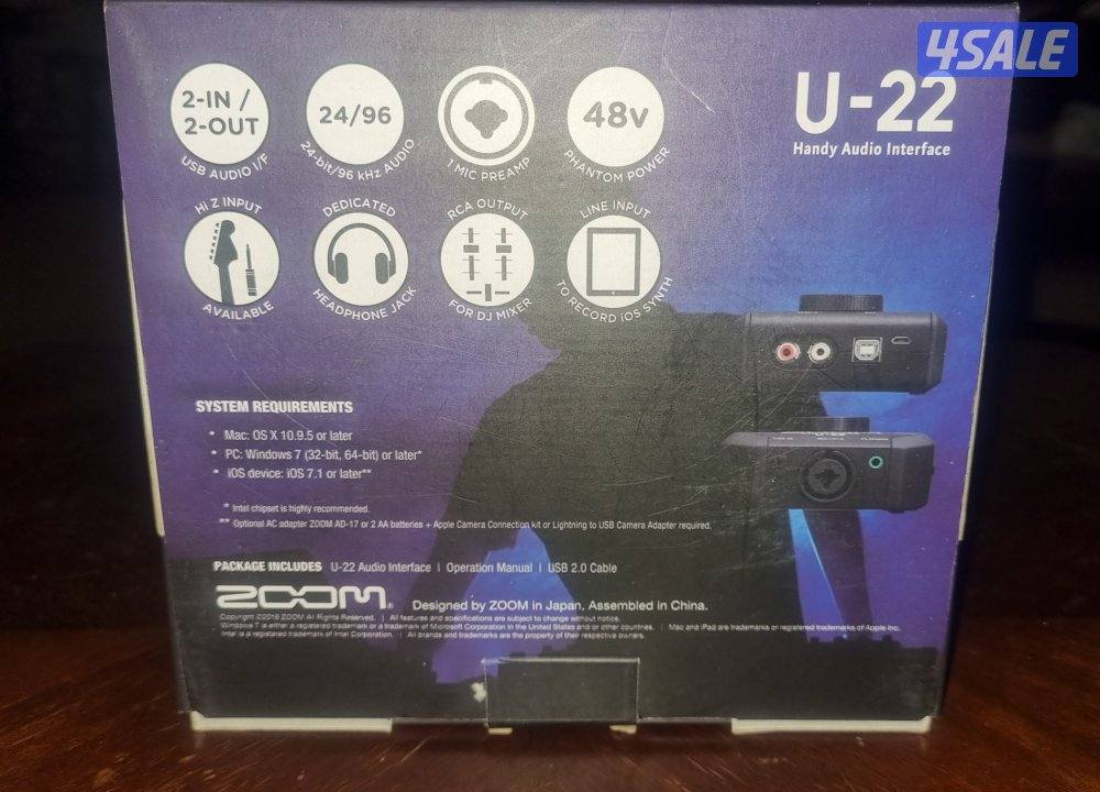 ZOOM U-22 Audio Interface2