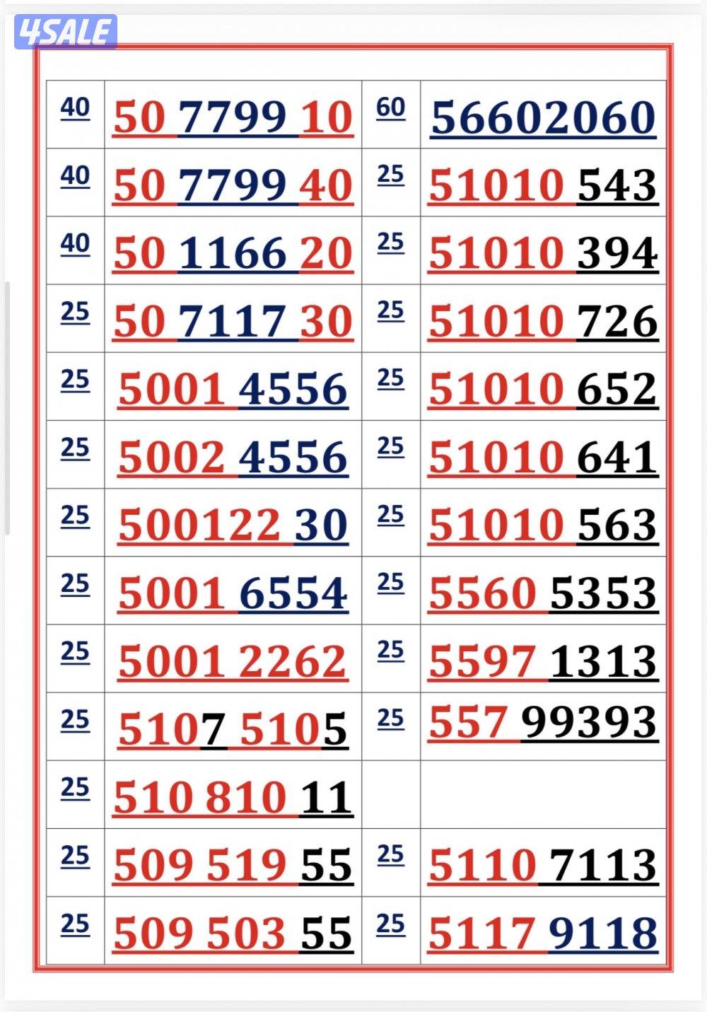 اكسترا للاتصالات ارقام مميزة7