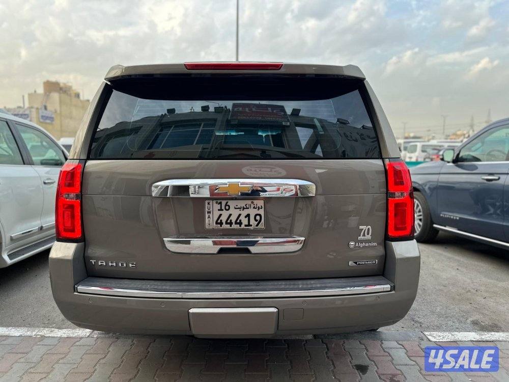 تاهو LTZ ٢٠١٨ الغانم عداد ١٧٣ ألف شرط الفحص قير مكينه شاصي مصبوغ٤ قطع1