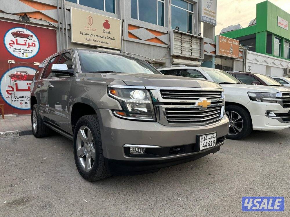 تاهو LTZ ٢٠١٨ الغانم عداد ١٧٣ ألف شرط الفحص قير مكينه شاصي مصبوغ٤ قطع2