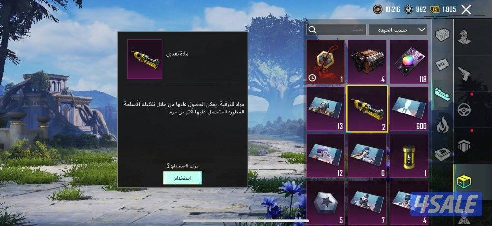 حساب ببجي للبيع5