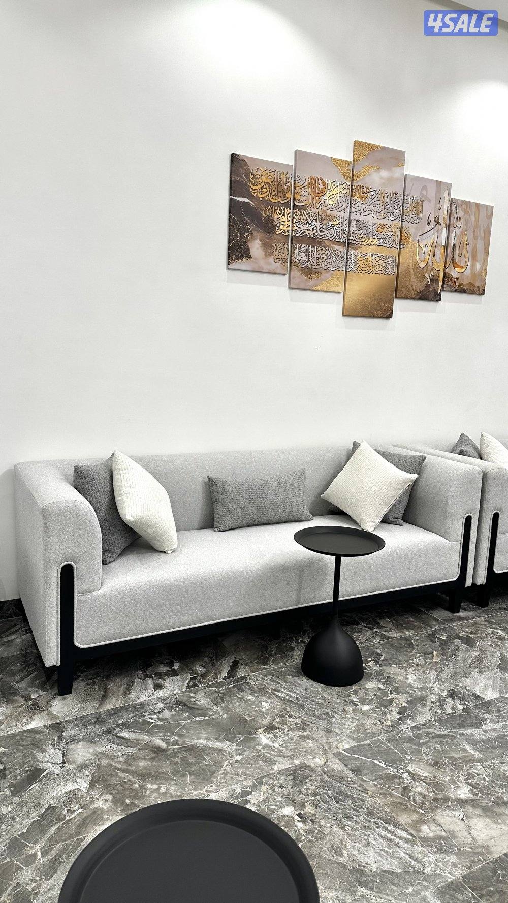 قنفات صالات معيشة ستائر صناعة كويتية للأستفسار واتس8