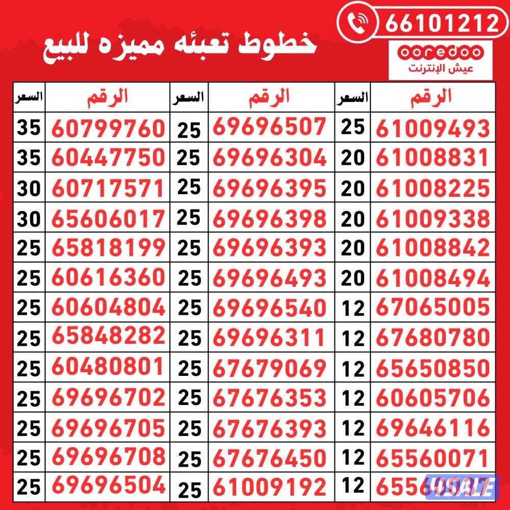 ارقام تعبيه مميزة11