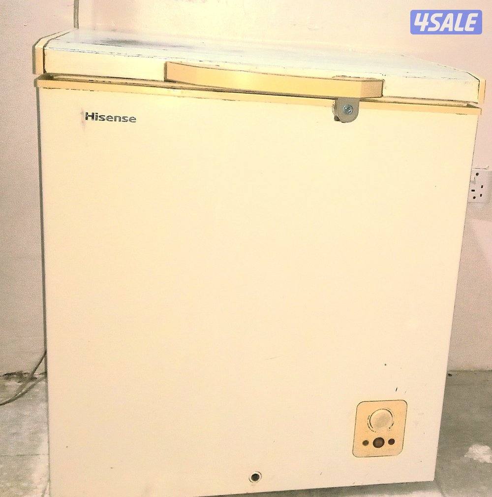 فريزر هايسنس ١٩٠ لتر استعمال جيد يعمل بشكل ممتاز استانلس من الداخل1