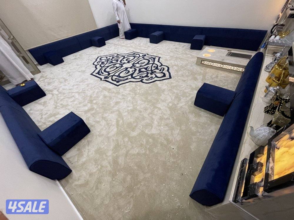 تفصال مساند ظهر حسب الطلب + تركيب سجاد تركي ساده نخب اول0