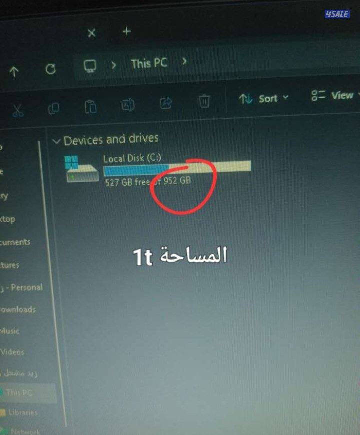 بي سي قيمنق مع شاشة وملحقاته7