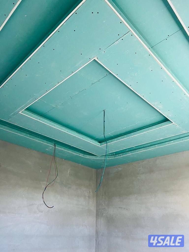 ديكور جبس بورد اسقف قاطع بارتيشن جبس بورد اسمنت بورد اصباغ بديل خشب4