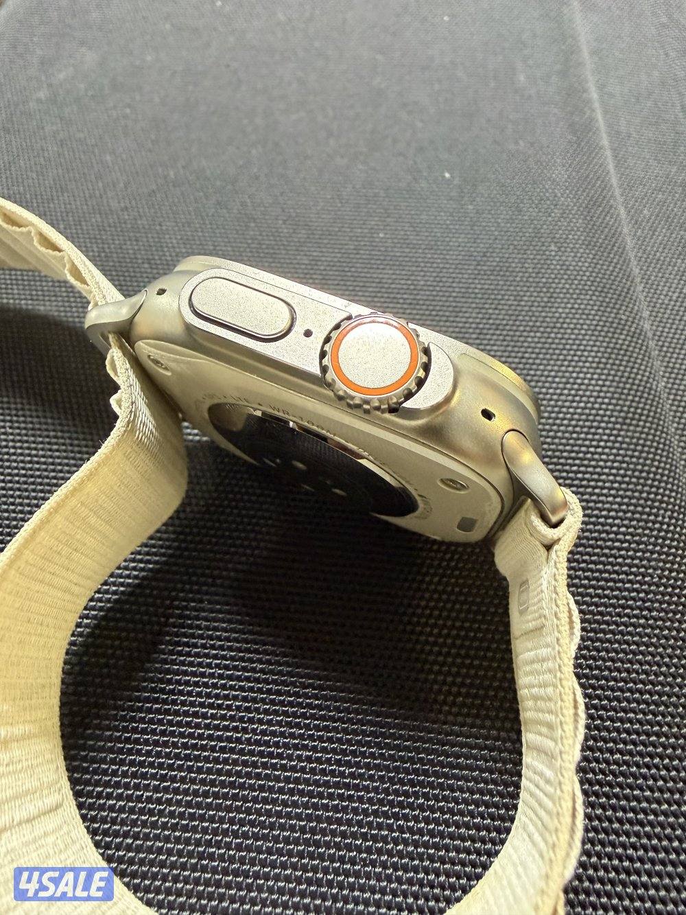 للبيع ساعة ابل وتج الترا 1 بحالة ممتازة جداً مع كامل اغراضها و الكرتون4