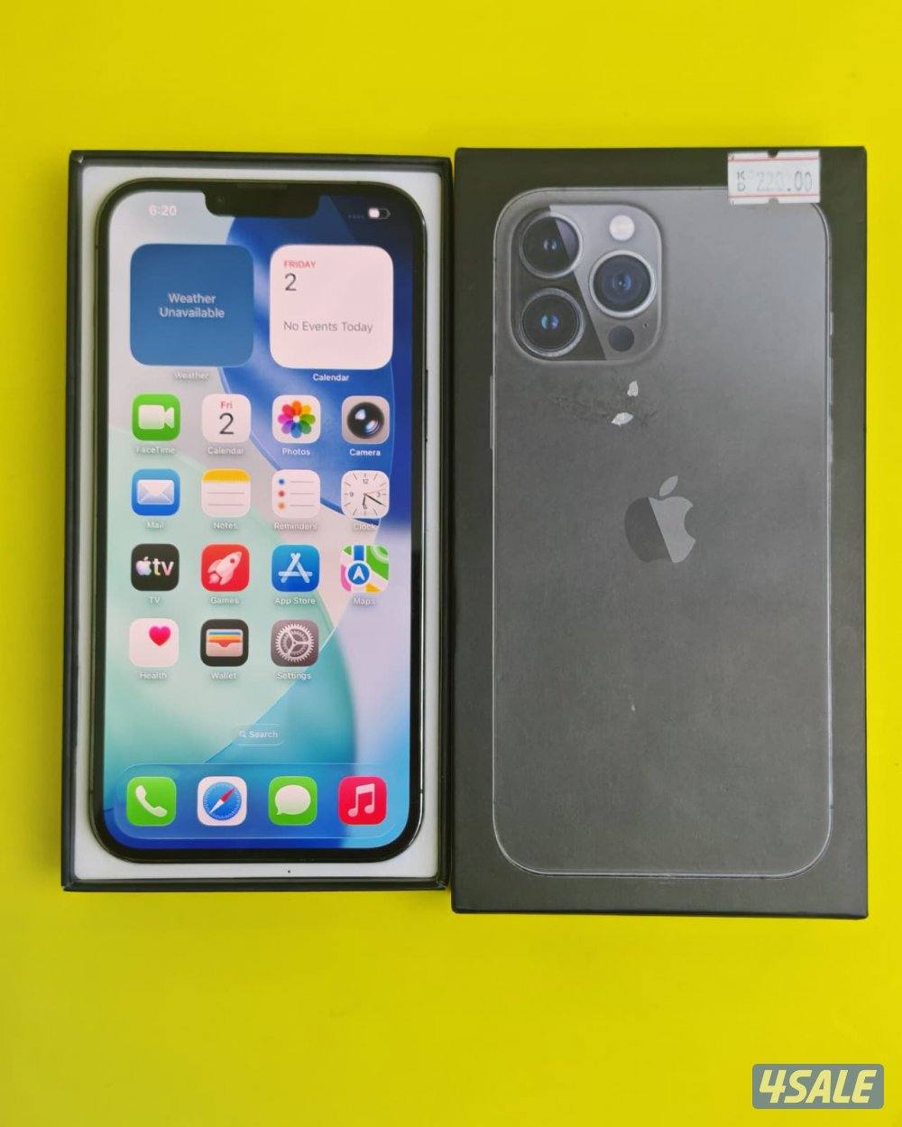 ايفون 13 برو ماكس – 1 تيرا – أسود بطارية 100% مستعمل مسجل بدون ضريبة1