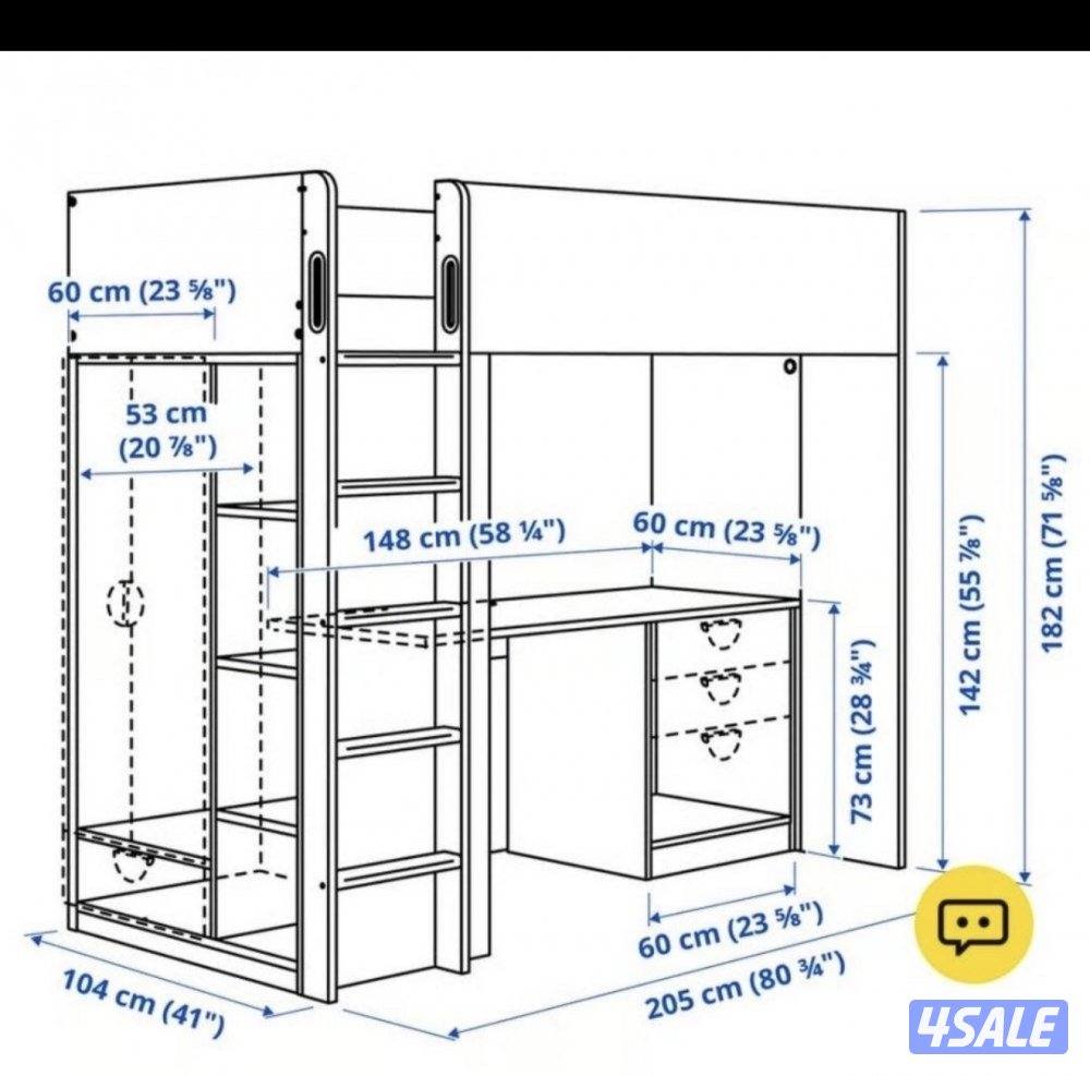 Ikea Loft Bed Like New4