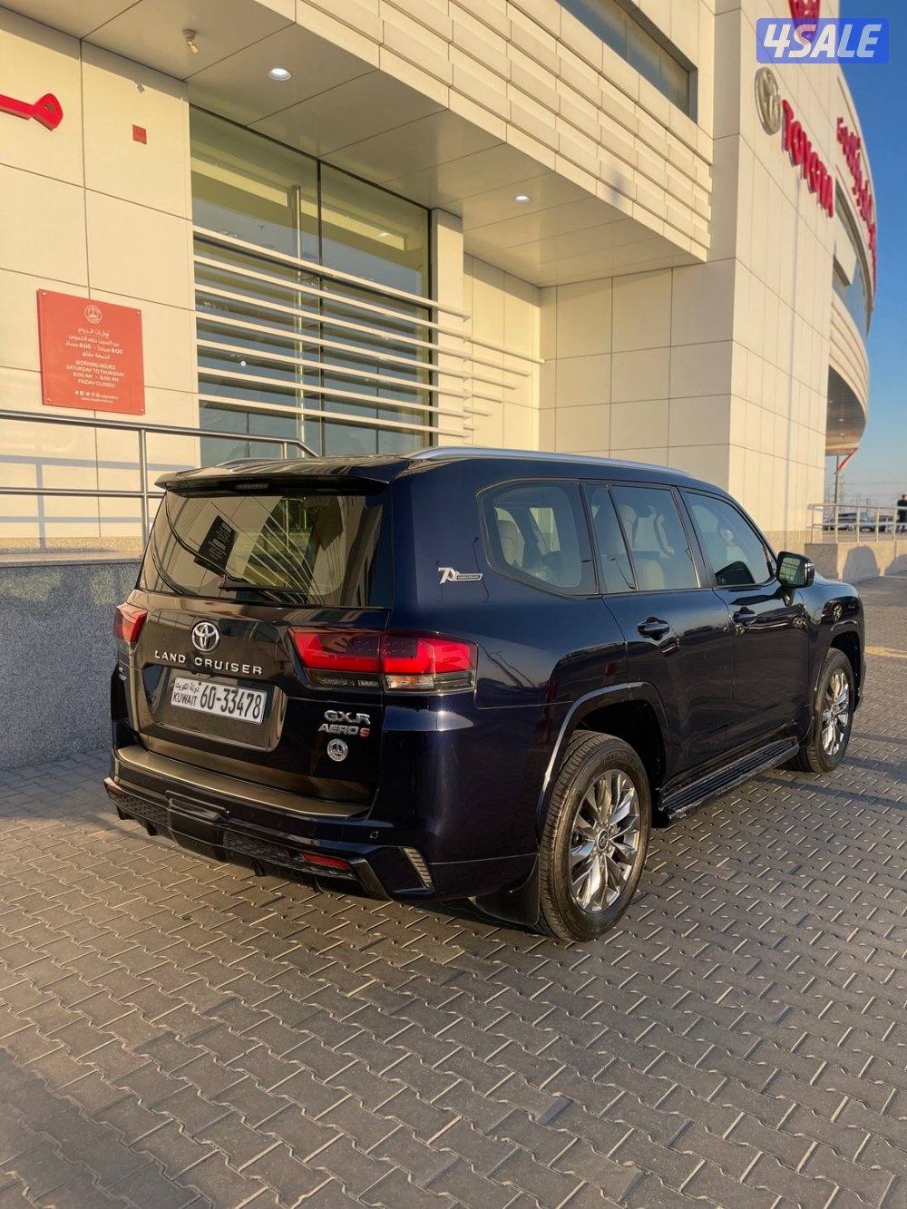 لاند كروز GXR توين تيربو صبغ الوكاله شرط الفحص لون كحلي سيرفيس وكاله2