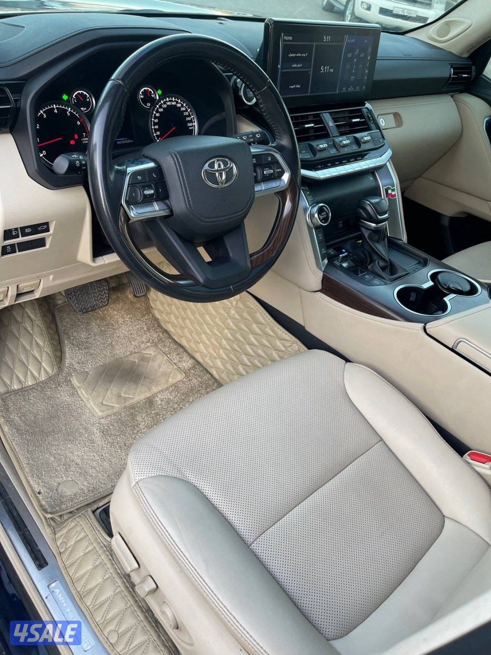 لاند كروز GXR توين تيربو صبغ الوكاله شرط الفحص لون كحلي سيرفيس وكاله7