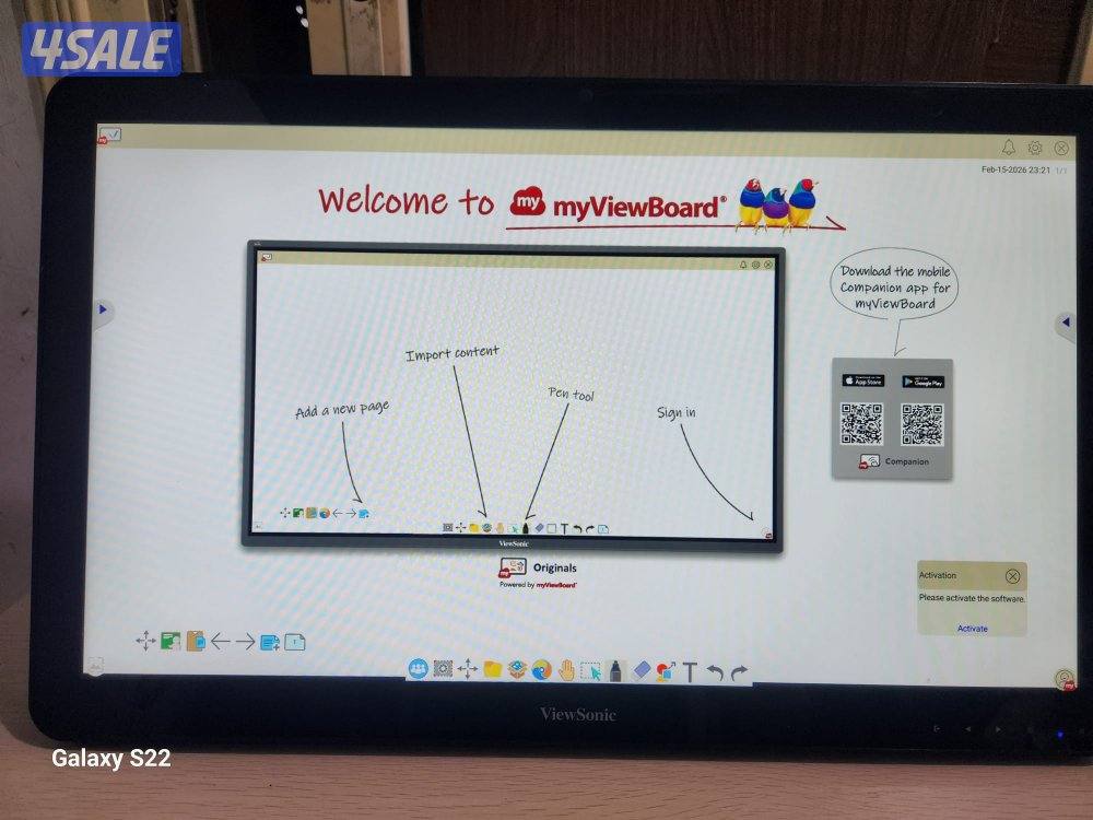 شاشة لمس ViewSonic 24 بوصة ممتازه للصغار والترفيه3