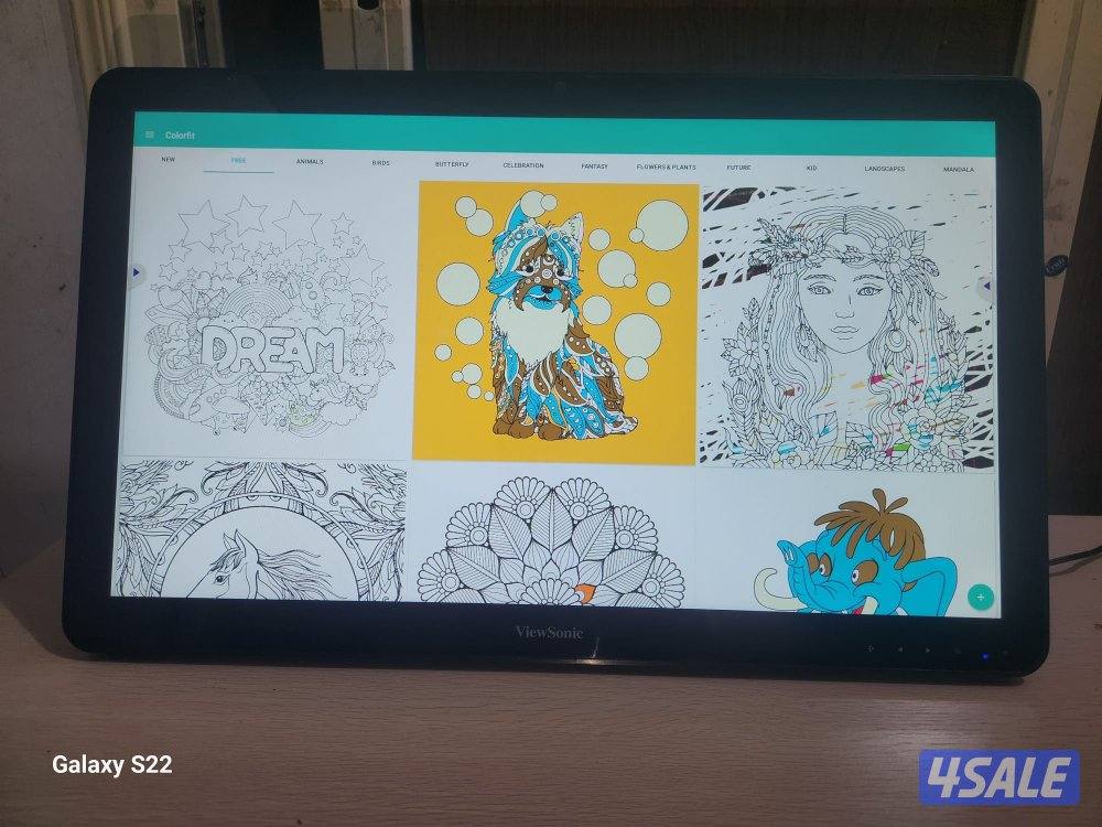 شاشة لمس ViewSonic 24 بوصة ممتازه للصغار والترفيه4