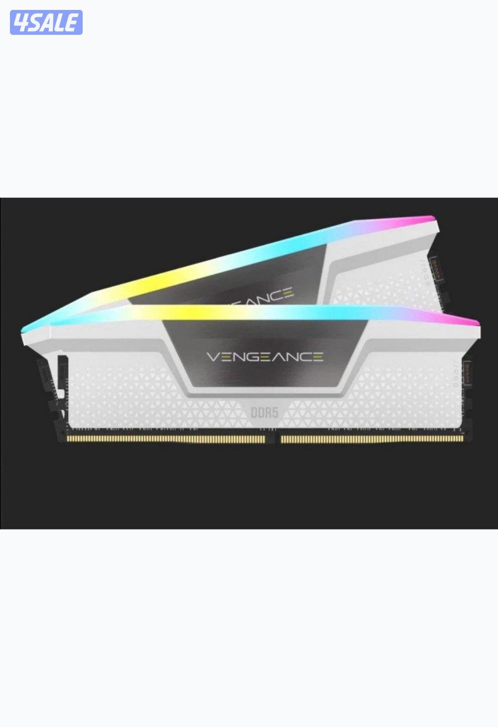 White RGB RAM 32GB (2 x 16) DDR5 6000MHZ (NEW)0