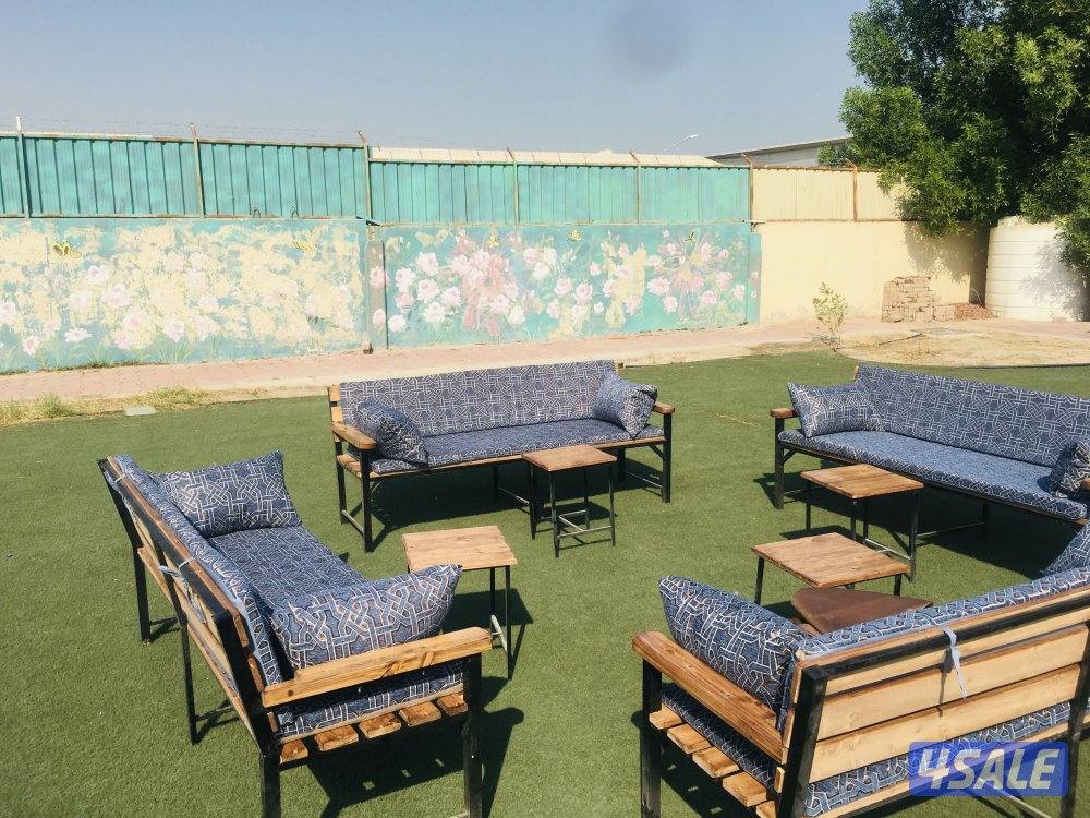 كراسي حديد+ فرش كراسي3