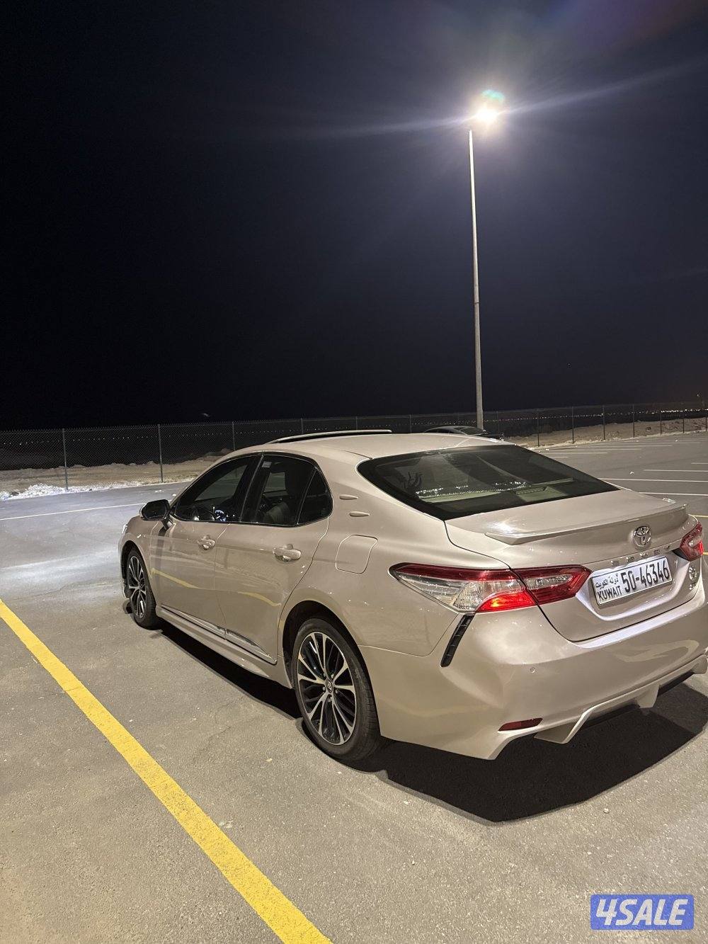 كامري سبورت موديل ٢٠١٩ اللون بيج ٤ سلندر ٤ تواير جدد2