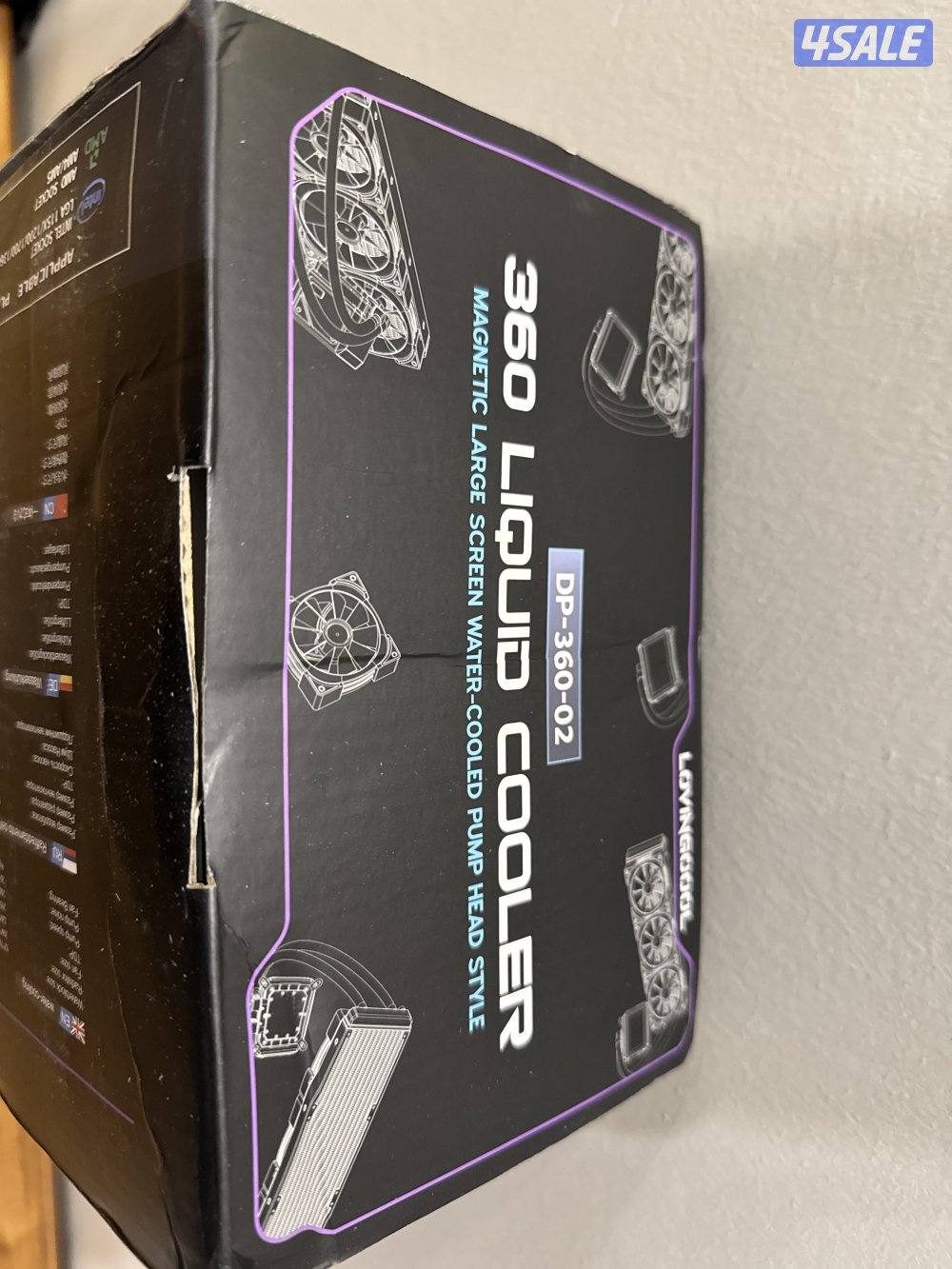 مبرد مائي 3 مراوح - اسود4