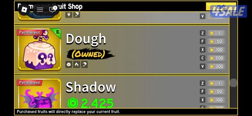 بيع حساب روبلكس4