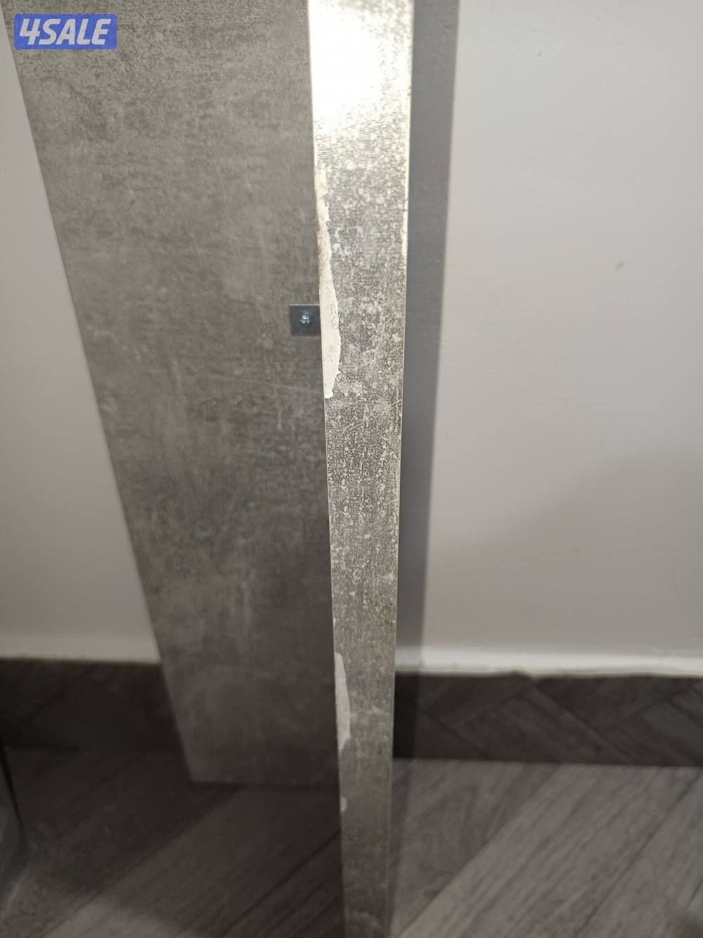 URGENT SALE (4 Dark Brown chairs & Gray table 139cm x 80cm)10