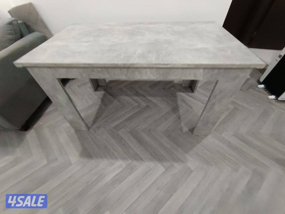 URGENT SALE (4 Dark Brown chairs & Gray table 139cm x 80cm)14