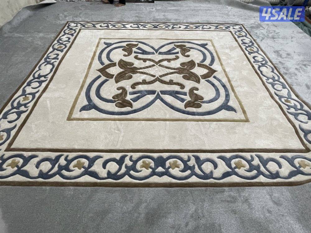 تركيب سجاد مشجر وساده + حفر يدوي بدقه عاليه1