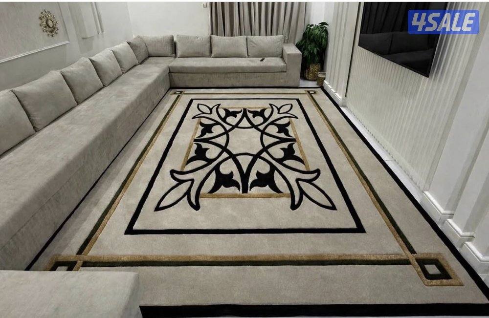 تركيب سجاد مشجر وساده + حفر يدوي بدقه عاليه8