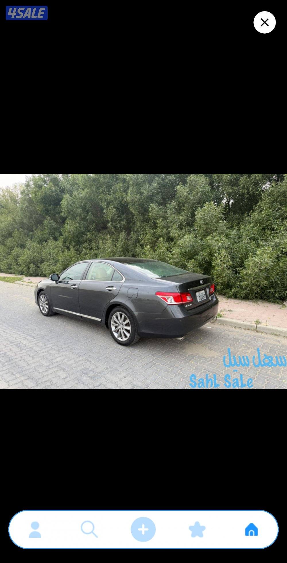 للبيع لكزس es350 2010 ماشي 176 الف2