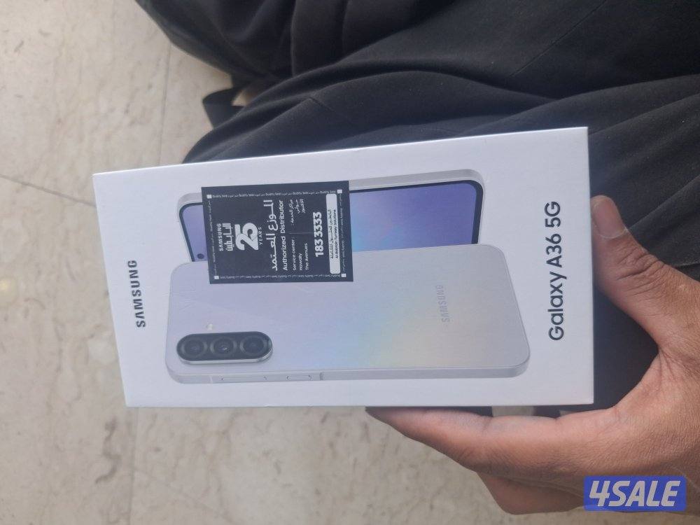 Samsung A36 56 selling, brand new.. not opened box..with aipods.. no c1