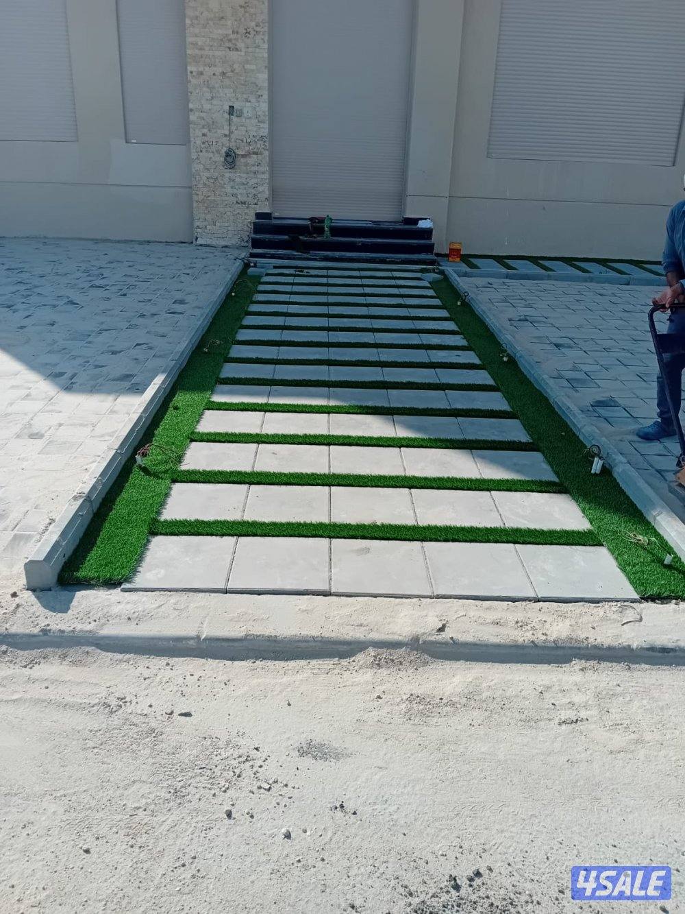 معلم بلاط متداخل وكربستون وكاشي ومصفت سيارات وصبت موزاييك ارضيات9