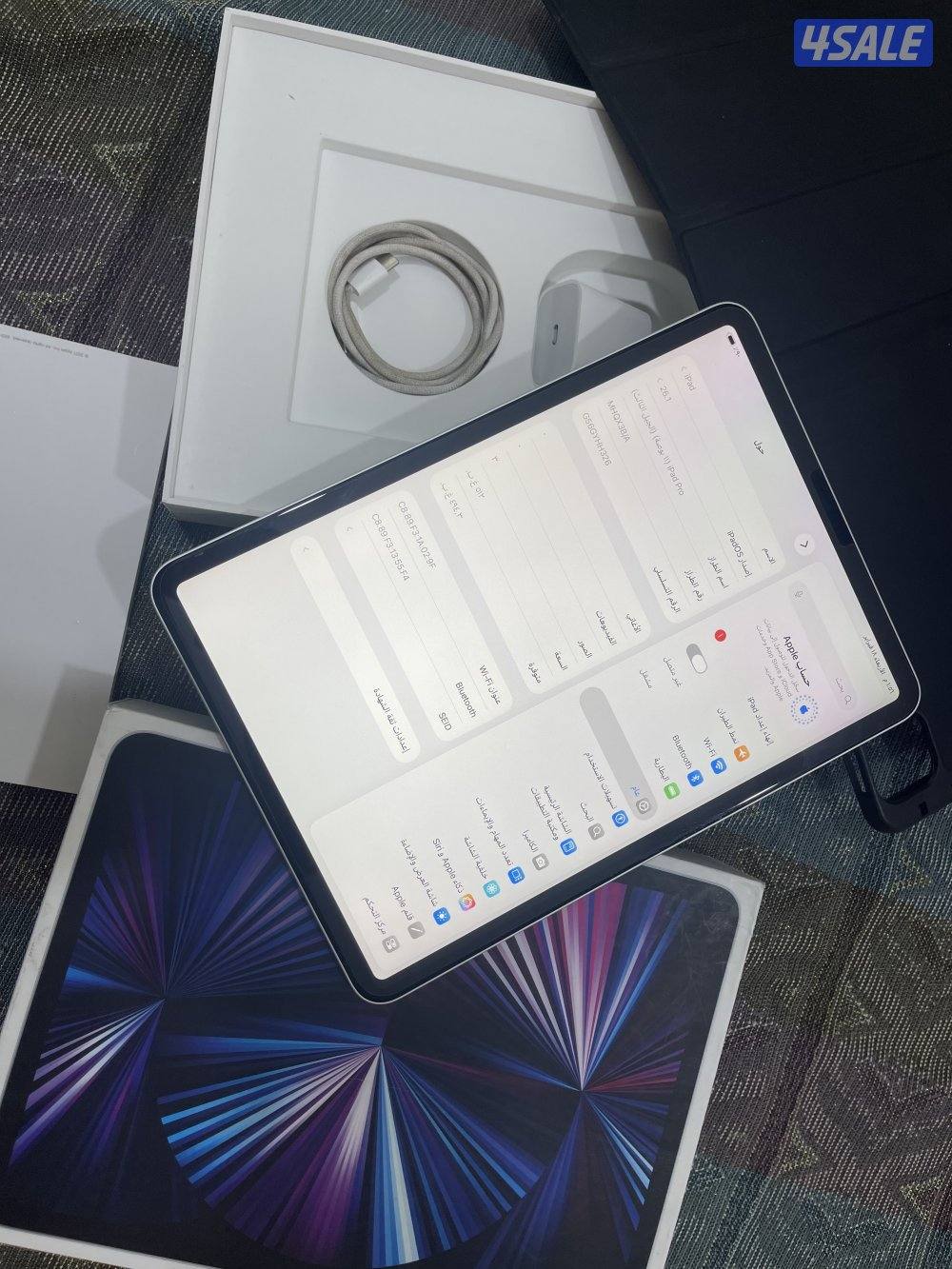 ايباد ابل برو 11 انش 512 قيقا بطارية 90 ام ون معالج مع كيبورد ابل اصلي2