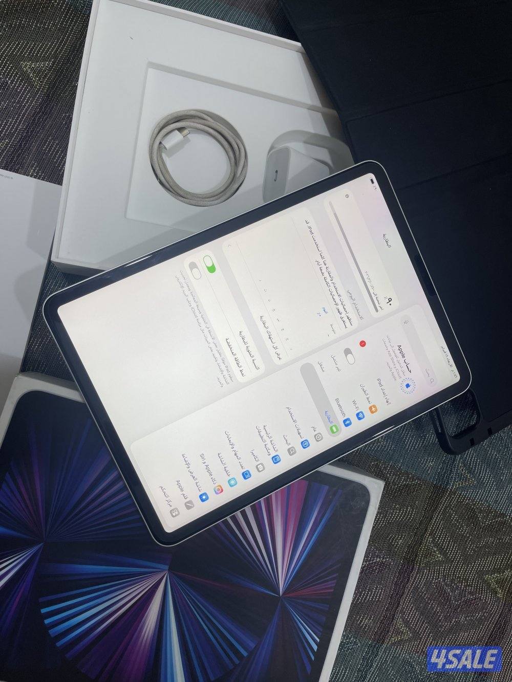 ايباد ابل برو 11 انش 512 قيقا بطارية 90 ام ون معالج مع كيبورد ابل اصلي3