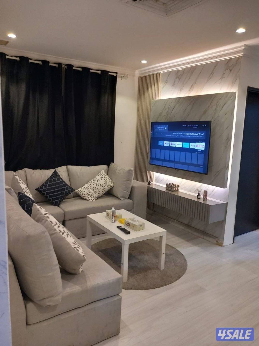 شقق للايجار خلو وفاضي غرفة وصالة ومطبخ وحمام تشطيب سوبر لوكس8