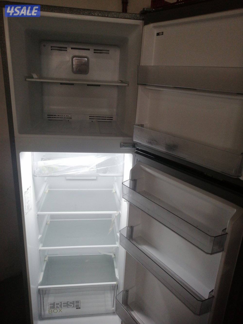 ثلاجة ميديا جديده سيلفر 385 لتر بدون كرتونه2